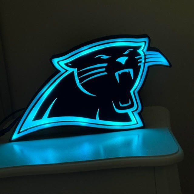 Keep Pounding - Carolina Panthers Light Box