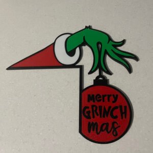 Grinch Ornament Door Hanger - (Pair)
